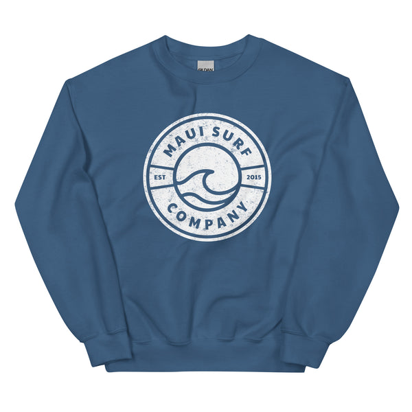 Wave Emblem Crew Neck Sweatshirt