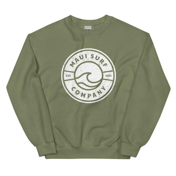 Wave Emblem Crew Neck Sweatshirt