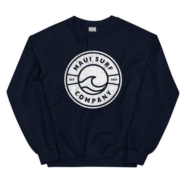 Wave Emblem Crew Neck Sweatshirt