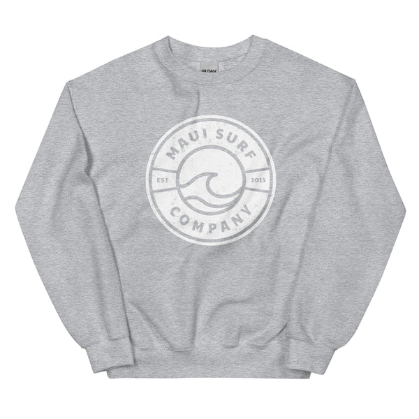 Wave Emblem Crew Neck Sweatshirt